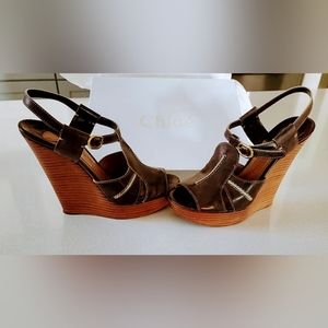 Chloe 4" wedge sandals